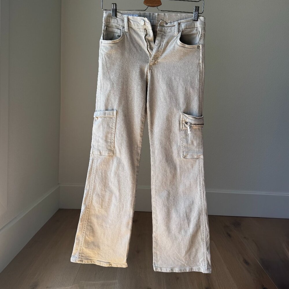 ZARA Girls Beige Cargo Pants 13‑14 NWOT • Y2K Baggy & Cool Tween Style